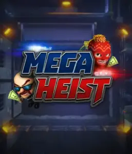 Enter the exciting world of Mega Heist slot by Relax Gaming, showcasing mischievous characters ready to undertake a bank heist. This image portrays the drama of the heist with its dynamic logo and an ominous vault backdrop. Ideal for those who enjoy adventure-themed slots, delivering a thrilling adventure. 