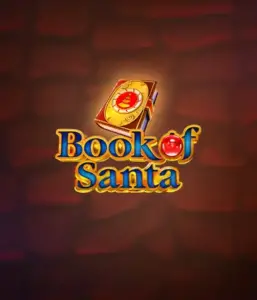 Immerse yourself in the festive spirit with the Book of Santa game by Endorphina, showcasing an ornate golden book decorated with Santa's iconic image. This image conveys the charm and joy of Christmas, set against a softly glowing red background. Perfect for holiday season gaming, offering a delightful gaming experience. 